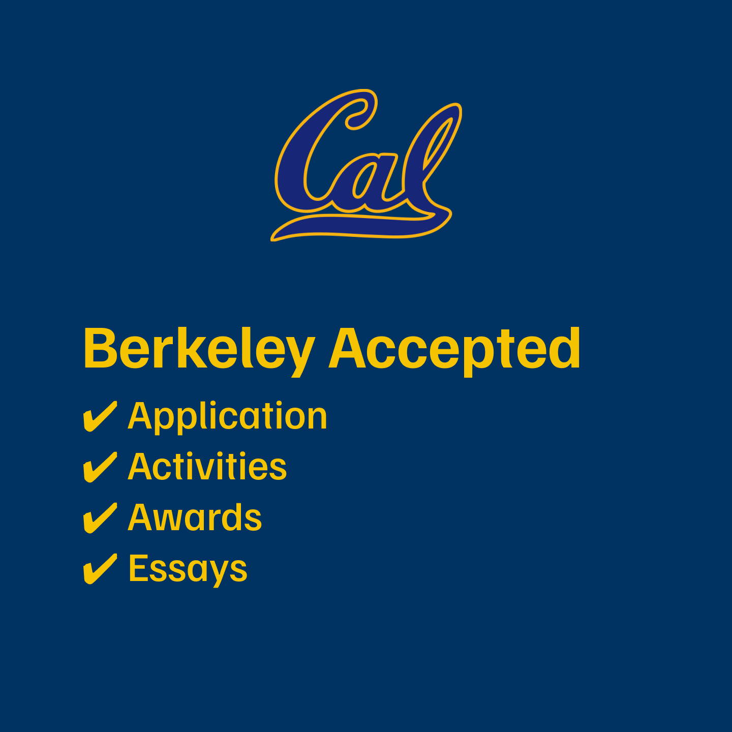 3 Accepted UC Applications Bundle